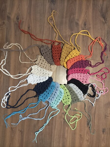 horgolt kulacstartó