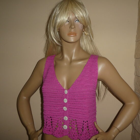 horgolt felső s-m-es (1102)