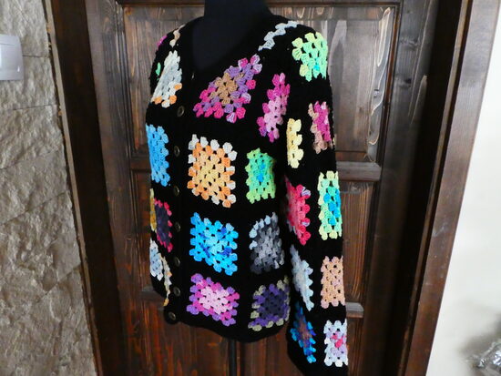 horgolt kardigán s-m-es (1111)