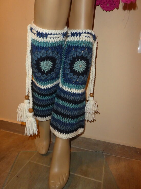 horgolt lábszármelegítő lm2