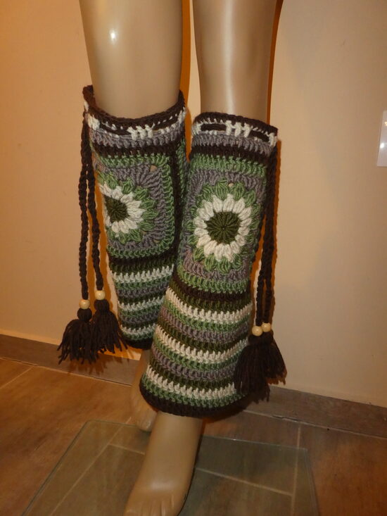 horgolt lábszármelegítő lm3