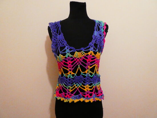 horgolt felső s/m-es (1146)