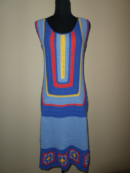 horgolt pamut ruha (0075)